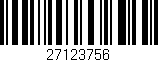 Código de barras (EAN, GTIN, SKU, ISBN): '27123756'