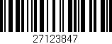 Código de barras (EAN, GTIN, SKU, ISBN): '27123847'