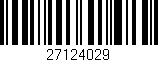 Código de barras (EAN, GTIN, SKU, ISBN): '27124029'