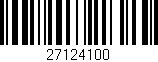 Código de barras (EAN, GTIN, SKU, ISBN): '27124100'
