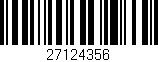 Código de barras (EAN, GTIN, SKU, ISBN): '27124356'