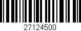 Código de barras (EAN, GTIN, SKU, ISBN): '27124500'