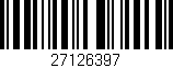 Código de barras (EAN, GTIN, SKU, ISBN): '27126397'
