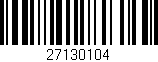 Código de barras (EAN, GTIN, SKU, ISBN): '27130104'