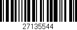 Código de barras (EAN, GTIN, SKU, ISBN): '27135544'