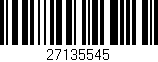 Código de barras (EAN, GTIN, SKU, ISBN): '27135545'