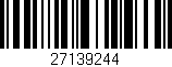 Código de barras (EAN, GTIN, SKU, ISBN): '27139244'