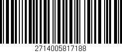 Código de barras (EAN, GTIN, SKU, ISBN): '2714005817188'