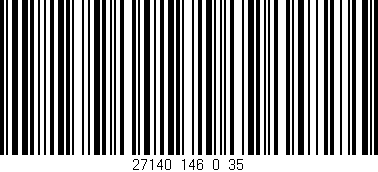 Código de barras (EAN, GTIN, SKU, ISBN): '27140_146_0_35'