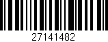 Código de barras (EAN, GTIN, SKU, ISBN): '27141482'
