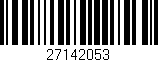 Código de barras (EAN, GTIN, SKU, ISBN): '27142053'
