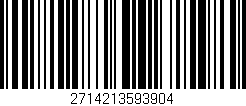 Código de barras (EAN, GTIN, SKU, ISBN): '2714213593904'