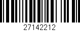 Código de barras (EAN, GTIN, SKU, ISBN): '27142212'