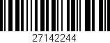 Código de barras (EAN, GTIN, SKU, ISBN): '27142244'