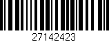 Código de barras (EAN, GTIN, SKU, ISBN): '27142423'
