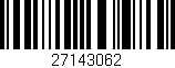 Código de barras (EAN, GTIN, SKU, ISBN): '27143062'