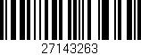Código de barras (EAN, GTIN, SKU, ISBN): '27143263'