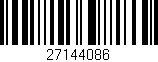 Código de barras (EAN, GTIN, SKU, ISBN): '27144086'