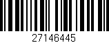 Código de barras (EAN, GTIN, SKU, ISBN): '27146445'