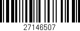 Código de barras (EAN, GTIN, SKU, ISBN): '27146507'