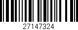Código de barras (EAN, GTIN, SKU, ISBN): '27147324'