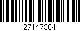 Código de barras (EAN, GTIN, SKU, ISBN): '27147384'