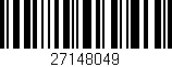 Código de barras (EAN, GTIN, SKU, ISBN): '27148049'