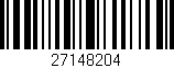 Código de barras (EAN, GTIN, SKU, ISBN): '27148204'