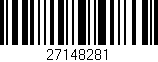 Código de barras (EAN, GTIN, SKU, ISBN): '27148281'