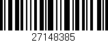 Código de barras (EAN, GTIN, SKU, ISBN): '27148385'