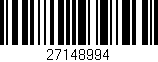 Código de barras (EAN, GTIN, SKU, ISBN): '27148994'