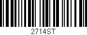 Código de barras (EAN, GTIN, SKU, ISBN): '2714ST'