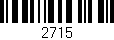 Código de barras (EAN, GTIN, SKU, ISBN): '2715'