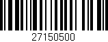 Código de barras (EAN, GTIN, SKU, ISBN): '27150500'