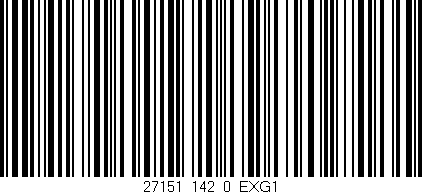 Código de barras (EAN, GTIN, SKU, ISBN): '27151_142_0_EXG1'