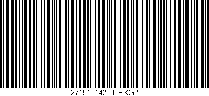 Código de barras (EAN, GTIN, SKU, ISBN): '27151_142_0_EXG2'