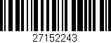 Código de barras (EAN, GTIN, SKU, ISBN): '27152243'