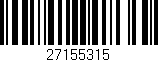 Código de barras (EAN, GTIN, SKU, ISBN): '27155315'