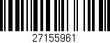 Código de barras (EAN, GTIN, SKU, ISBN): '27155961'