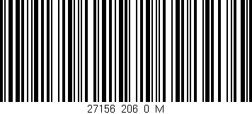 Código de barras (EAN, GTIN, SKU, ISBN): '27156_206_0_M'