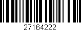 Código de barras (EAN, GTIN, SKU, ISBN): '27164222'