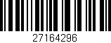 Código de barras (EAN, GTIN, SKU, ISBN): '27164296'