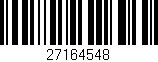 Código de barras (EAN, GTIN, SKU, ISBN): '27164548'