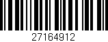 Código de barras (EAN, GTIN, SKU, ISBN): '27164912'