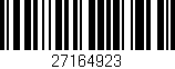 Código de barras (EAN, GTIN, SKU, ISBN): '27164923'