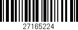 Código de barras (EAN, GTIN, SKU, ISBN): '27165224'