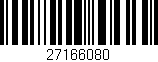 Código de barras (EAN, GTIN, SKU, ISBN): '27166080'