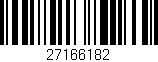 Código de barras (EAN, GTIN, SKU, ISBN): '27166182'