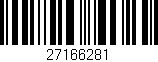 Código de barras (EAN, GTIN, SKU, ISBN): '27166281'