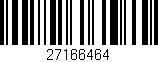 Código de barras (EAN, GTIN, SKU, ISBN): '27166464'